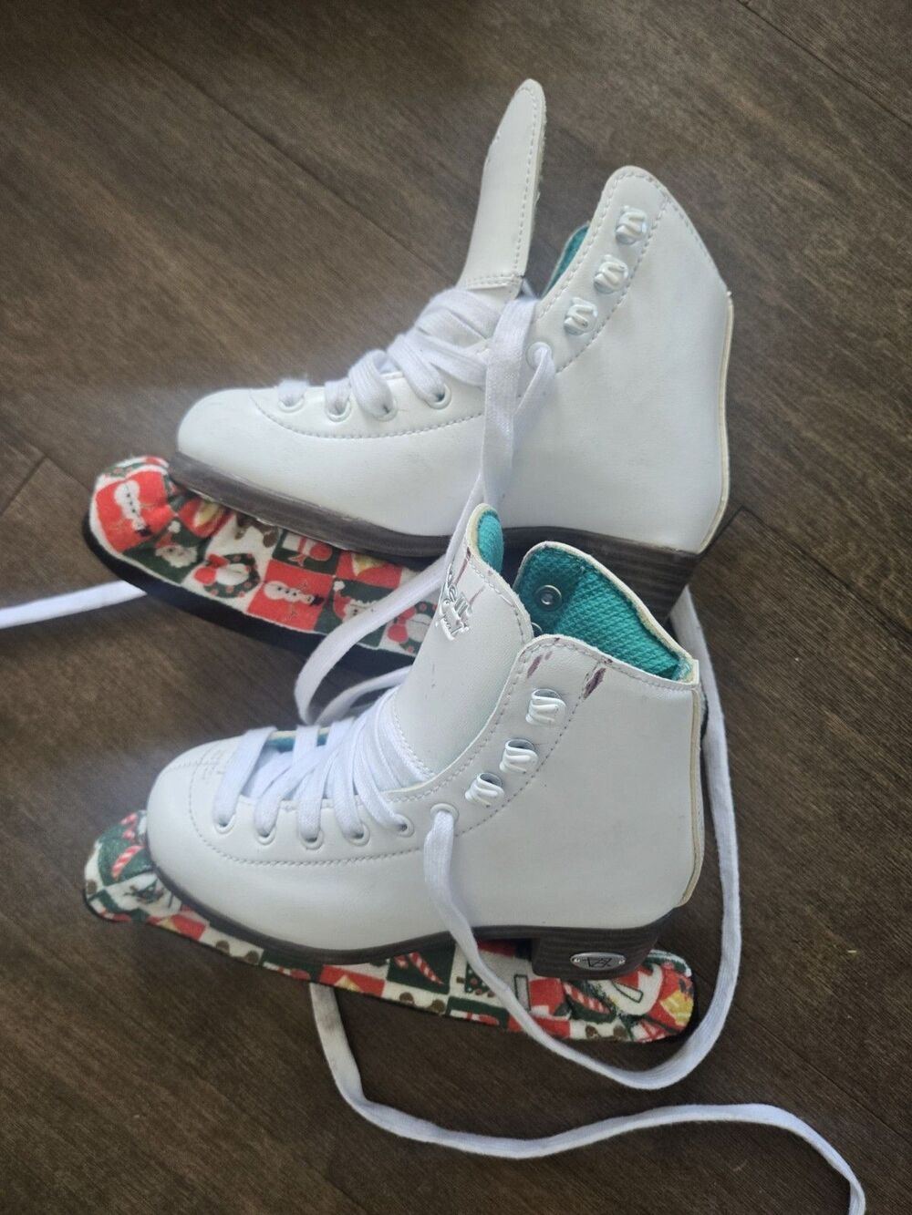 Riedell Emerald Girls Figure Ice Skates Size J12 Blades